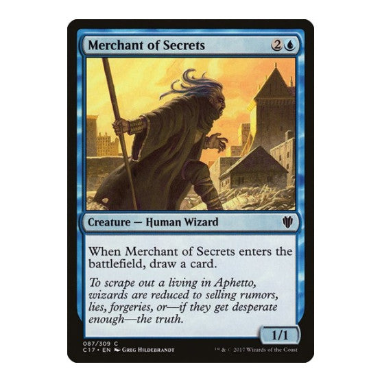 Merchant of Secrets (C17) #87 Common (Lightly Played) Commander 2017 Magic: The Gathering: 2017