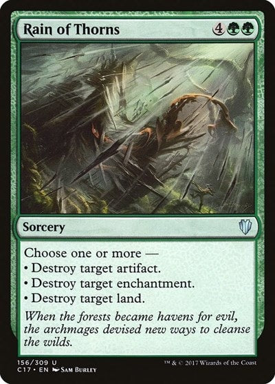 Rain of Thorns (C17) #156 Uncommon (Moderately Played) Commander 2017 Magic: The Gathering: 2017