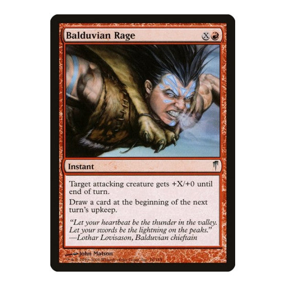 Balduvian Rage (CSP) #76 Uncommon (Heavily Played) Coldsnap Magic: The Gathering: 2006