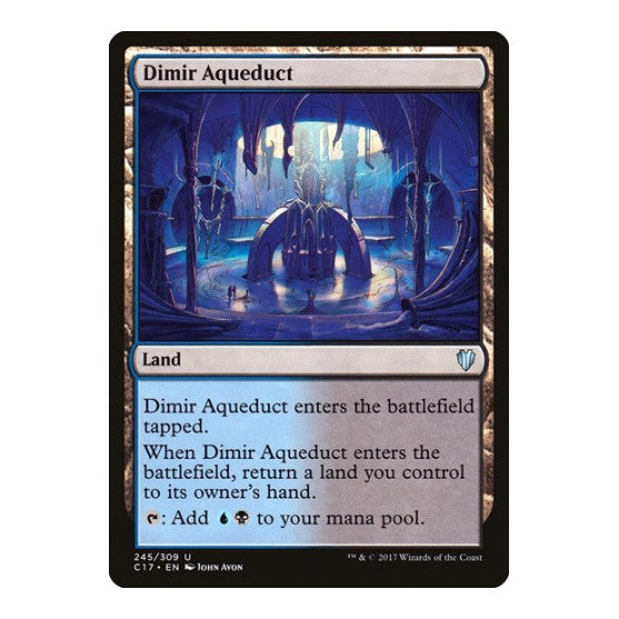Dimir Aqueduct (C17) #245 Uncommon (Lightly Played) Commander 2017 Magic: The Gathering: 2017