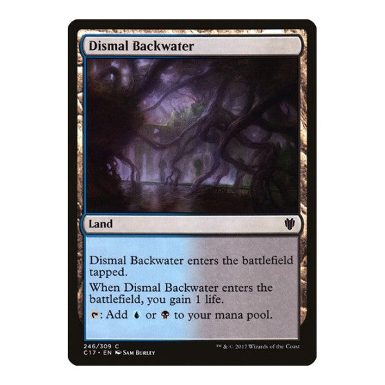 Dismal Backwater (C17) #246 Common (Moderately Played) Commander 2017 Magic: The Gathering: 2017