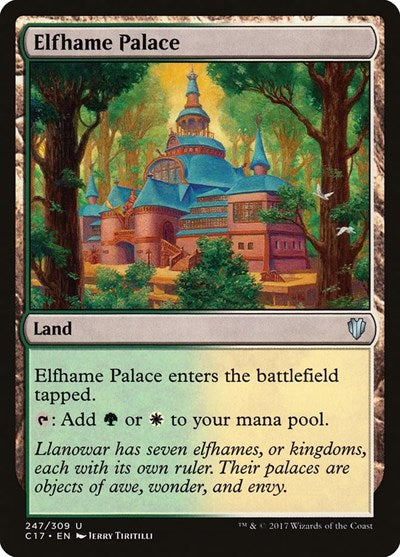 Elfhame Palace (C17) #247 Uncommon (Lightly Played) Commander 2017 Magic: The Gathering: 2017