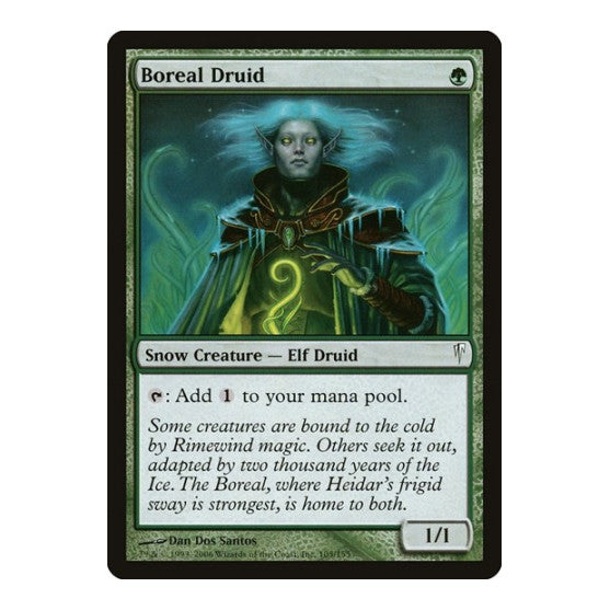 Boreal Druid (CSP) #105 Common (Lightly Played) Coldsnap Magic: The Gathering: 2006