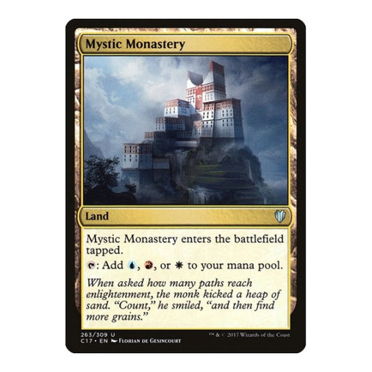 Mystic Monastery (C17) #263 Uncommon (Lightly Played) Commander 2017 Magic: The Gathering: 2017
