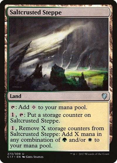 Saltcrusted Steppe (C17) #273 Uncommon (Lightly Played) Commander 2017 Magic: The Gathering: 2017