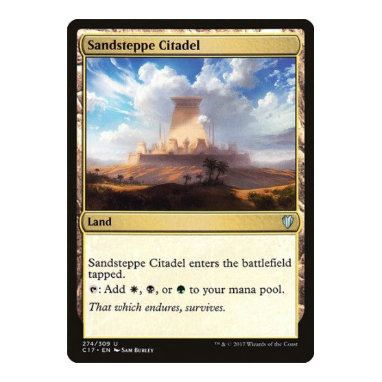 Sandsteppe Citadel (C17) #274 Uncommon (Lightly Played) Commander 2017 Magic: The Gathering: 2017