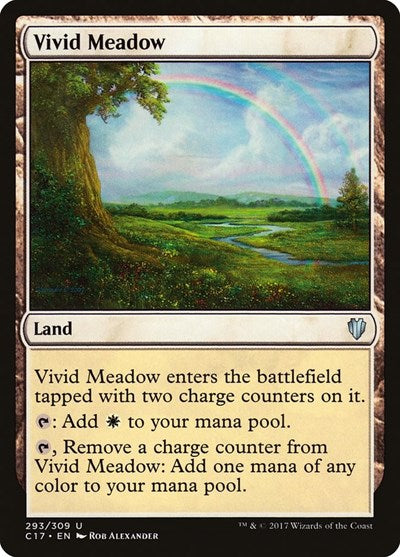 Vivid Meadow (C17) #293 Uncommon (Lightly Played) Commander 2017 Magic: The Gathering: 2017