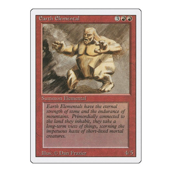 Earth Elemental (3ED) #146 Uncommon (Lightly Played) Revised Edition Magic: The Gathering: 1994