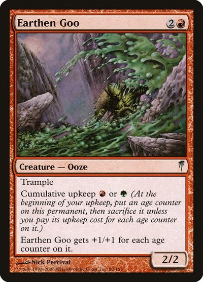 Earthen Goo (CSP) #80 Uncommon (Moderately Played) Coldsnap Magic: The Gathering: 2006