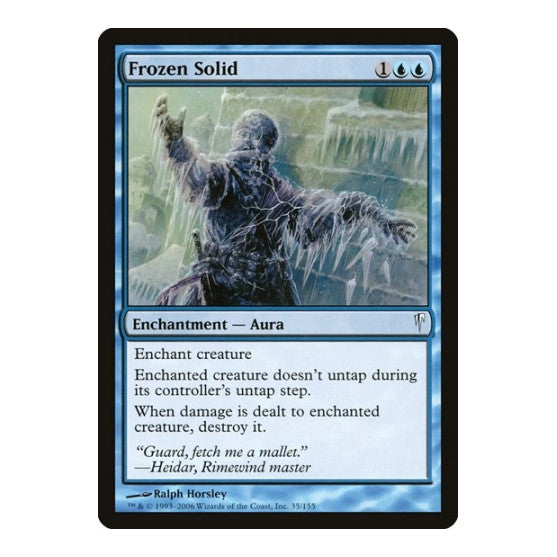 Frozen Solid (CSP) #35 Common (Lightly Played) Coldsnap Magic: The Gathering: 2006