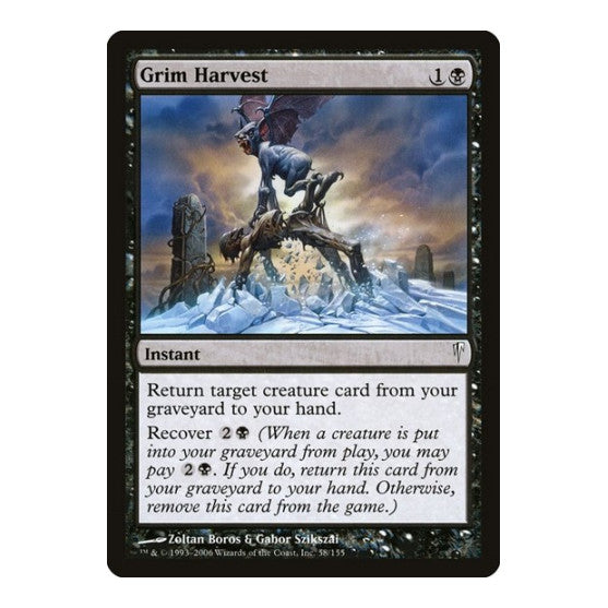 Grim Harvest (CSP) #58 Common (Lightly Played) Coldsnap Magic: The Gathering: 2006