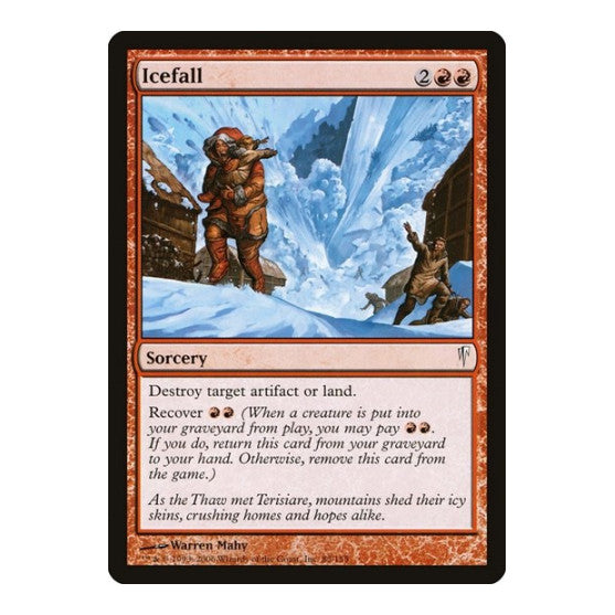 Icefall (CSP) #85 Common (Moderately Played) Coldsnap Magic: The Gathering: 2006