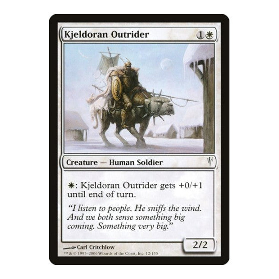 Kjeldoran Outrider (CSP) #12 Common (Lightly Played) Coldsnap Magic: The Gathering: 2006