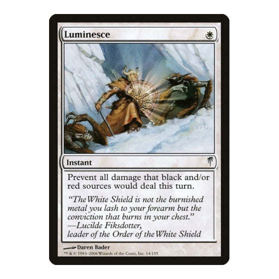 Luminesce (CSP) #14 Uncommon (Moderately Played) Coldsnap Magic: The Gathering: 2006