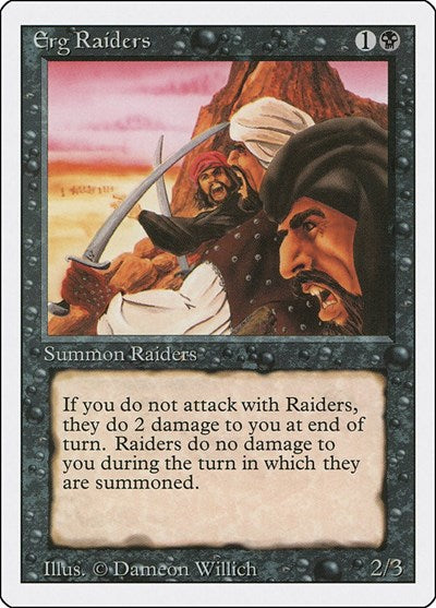 Erg Raiders (3ED) #109 Common Revised Edition Magic: The Gathering: 1994
