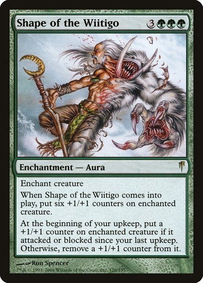 Shape of the Wiitigo (CSP) #120 Rare (Lightly Played) Coldsnap Magic: The Gathering: 2006