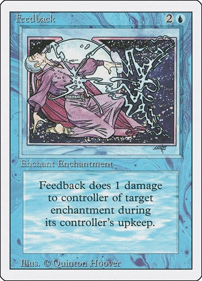 Feedback (3ED) #58 Uncommon (Heavily Played) Revised Edition Magic: The Gathering: 1994