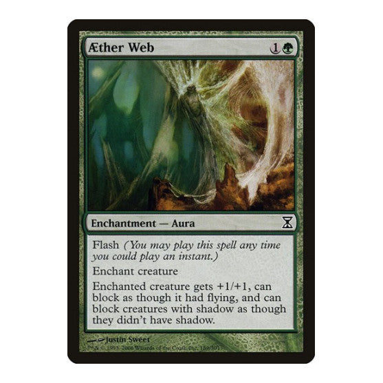 Aether Web (TSP) #189 Common (Heavily Played) Time Spiral Magic: The Gathering: 2006