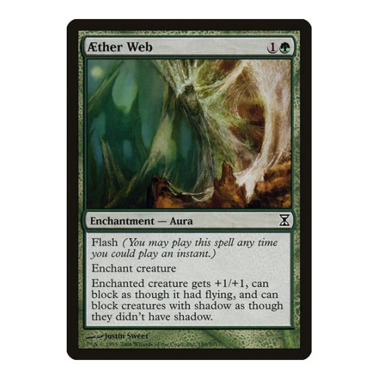Aether Web (TSP) #189 Common (Heavily Played) Time Spiral Magic: The Gathering: 2006
