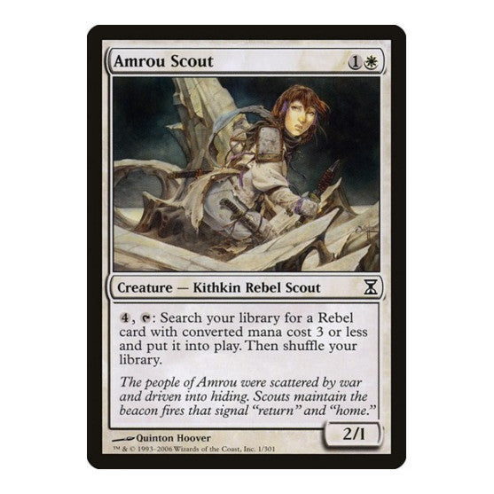 Amrou Scout (TSP) #1 Common (Lightly Played) Time Spiral Magic: The Gathering: 2006