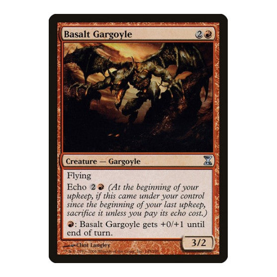 Basalt Gargoyle (TSP) #145 Uncommon (Lightly Played) Time Spiral Magic: The Gathering: 2006