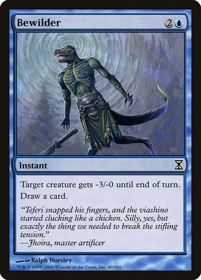 Bewilder (TSP) #49 Common (Lightly Played) Time Spiral Magic: The Gathering: 2006