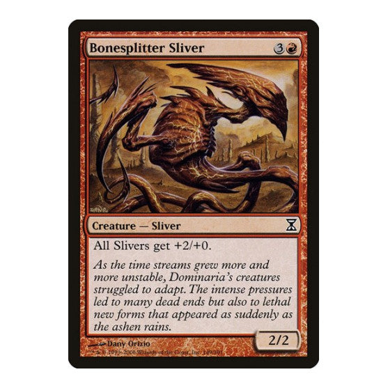 Bonesplitter Sliver (TSP) #149 Common (Damaged) Time Spiral Magic: The Gathering: 2006