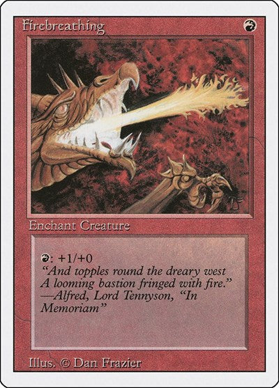 Firebreathing (3ED) #151 Common (Heavily Played) Revised Edition Magic: 1994