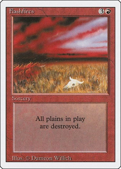 1994 Magic: Revised Edition (3ED) - Flashfires (#152, Uncommon)