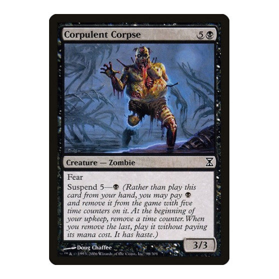 Corpulent Corpse (TSP) #98 Common (Moderately Played) Time Spiral Magic: The Gathering: 2006