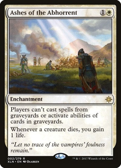 Ashes of the Abhorrent (XLN) #2 Rare (Lightly Played) Ixalan Magic: The Gathering: 2017