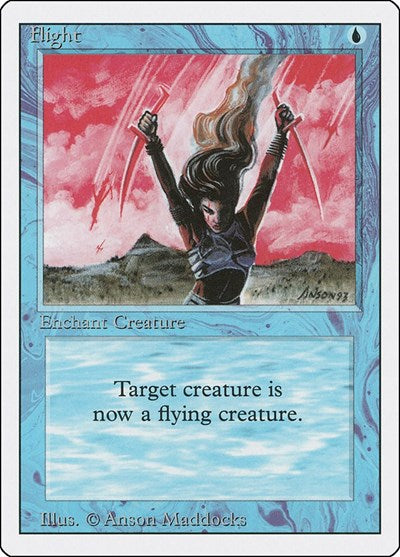 Flight (3ED) #59 Common (Heavily Played) Revised Edition Magic: 1994