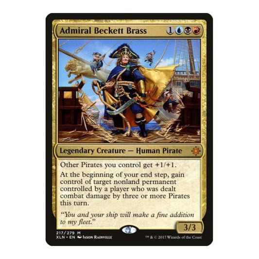 Admiral Beckett Brass (XLN) #217 Mythic Rare (Near Mint) Ixalan Magic: The Gathering: 2017