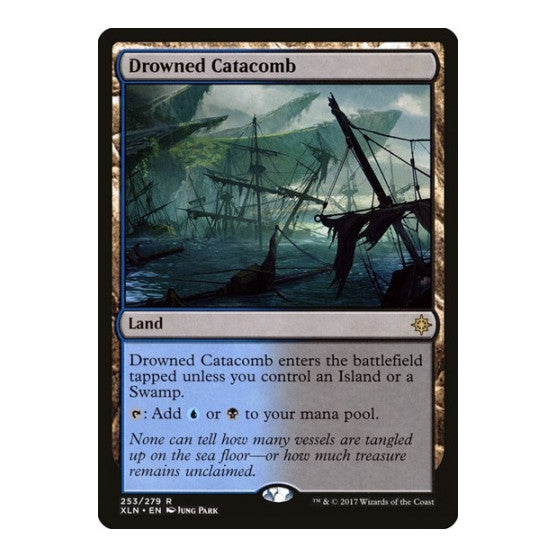Drowned Catacomb (XLN) #253 Rare (Lightly Played) Ixalan Magic: The Gathering: 2017