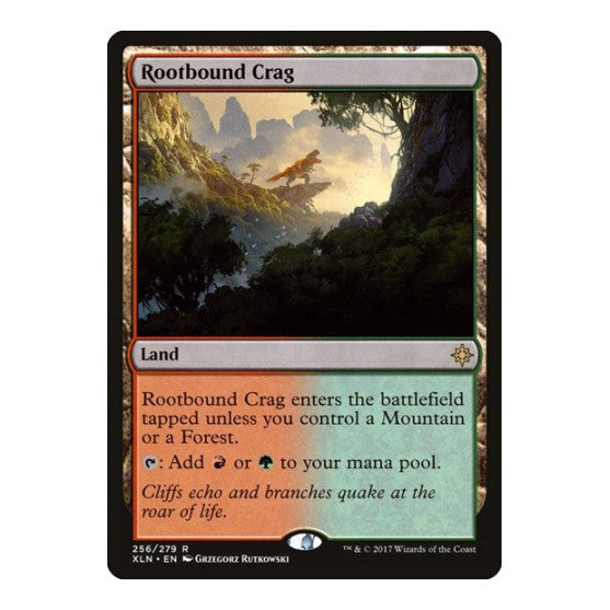 Rootbound Crag (XLN) #256 Rare (Lightly Played) Ixalan Magic: The Gathering: 2017