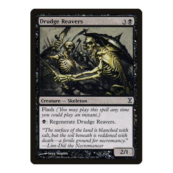 Drudge Reavers (TSP) #105 Common (Moderately Played) Time Spiral Magic: The Gathering: 2006