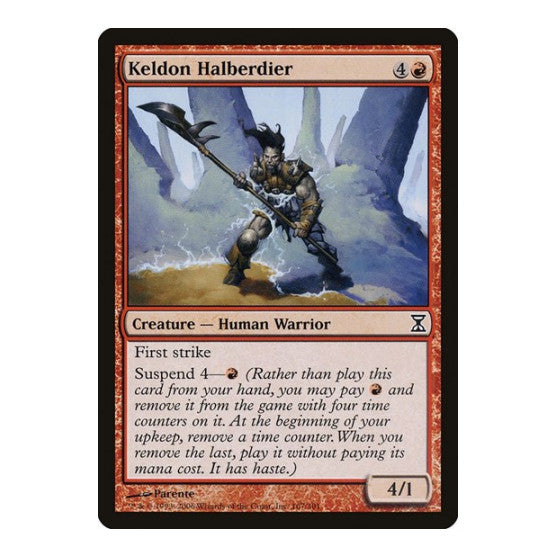 Keldon Halberdier (TSP) #167 Common (Lightly Played) Time Spiral Magic: The Gathering: 2006
