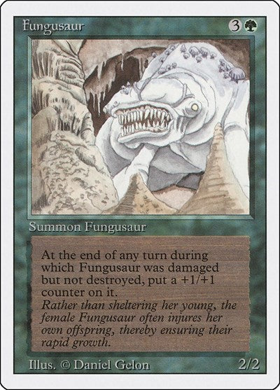 Fungusaur (3ED) #197 Rare (Heavily Played) Revised Edition Magic: 1994