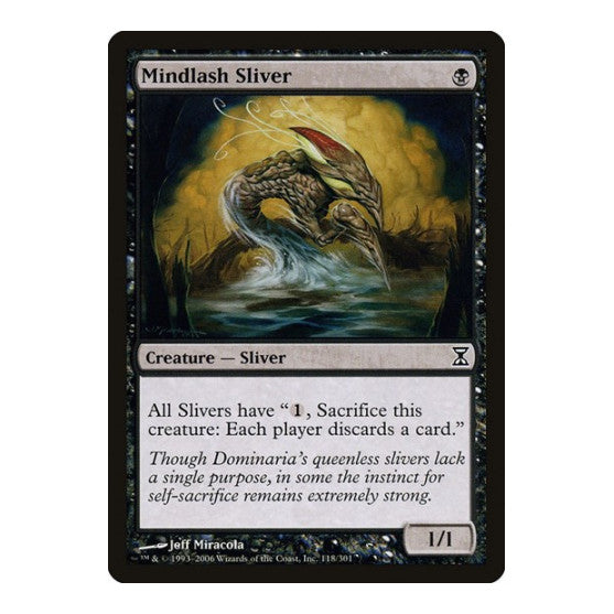 Mindlash Sliver (TSP) #118 Common (Moderately Played) Time Spiral Magic: The Gathering: 2006