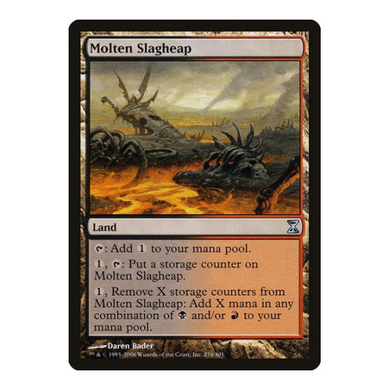 Molten Slagheap (TSP) #276 Uncommon (Moderately Played) Time Spiral Magic: The Gathering: 2006