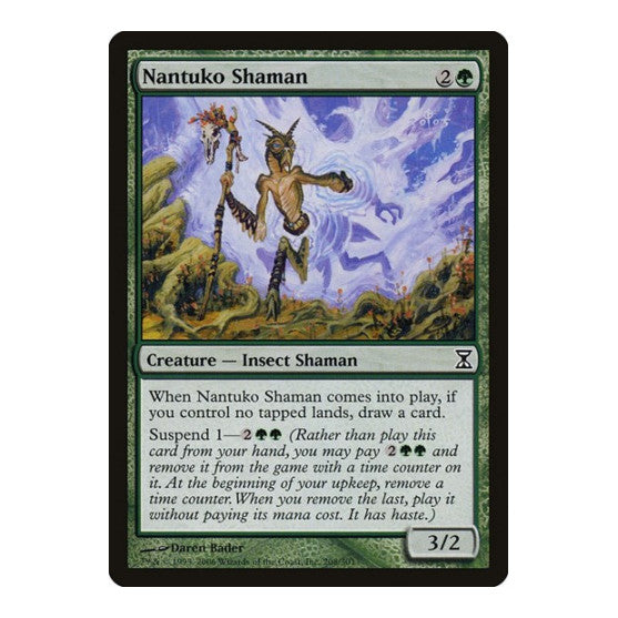 Nantuko Shaman (TSP) #208 Common (Moderately Played) Time Spiral Magic: The Gathering: 2006