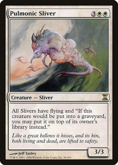 Pulmonic Sliver (TSP) #36 Rare (Near Mint) Time Spiral Magic: The Gathering: 2006