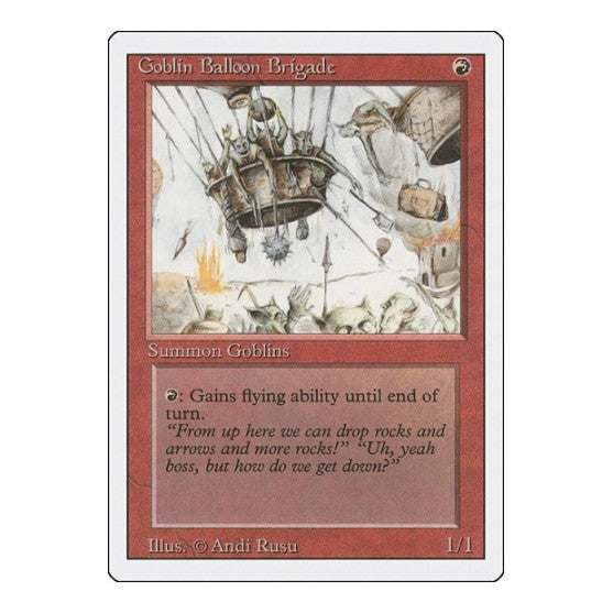 Goblin Balloon Brigade (3ED) #154 Uncommon Revised Edition Magic: The Gathering: 1994