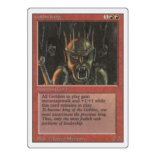 Goblin King (3ED) #155 Rare (Heavily Played) Revised Edition Magic: The Gathering: 1994