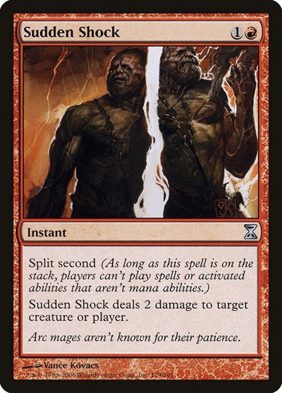 Sudden Shock (TSP) #179 Uncommon (Moderately Played) Time Spiral Magic: The Gathering: 2006