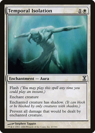 Temporal Isolation (TSP) #43 Common (Lightly Played) Time Spiral Magic: The Gathering: 2006