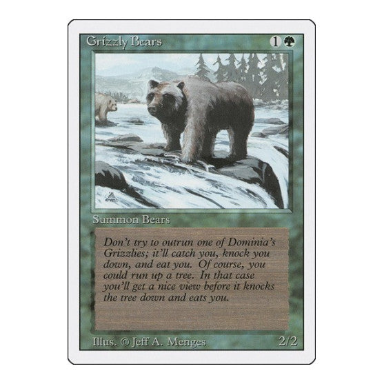 Grizzly Bears (3ED) #201 Common Revised Edition Magic: The Gathering: 1994