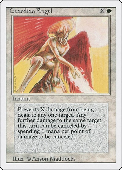 Guardian Angel (3ED) #21 Common (Heavily Played) Revised Edition Magic: 1994