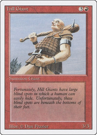 Hill Giant (3ED) #158 Common (Heavily Played) Revised Edition Magic: 1994