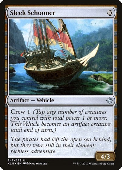 Sleek Schooner (XLN) #247 Uncommon (Lightly Played) Ixalan Magic: The Gathering: 2017